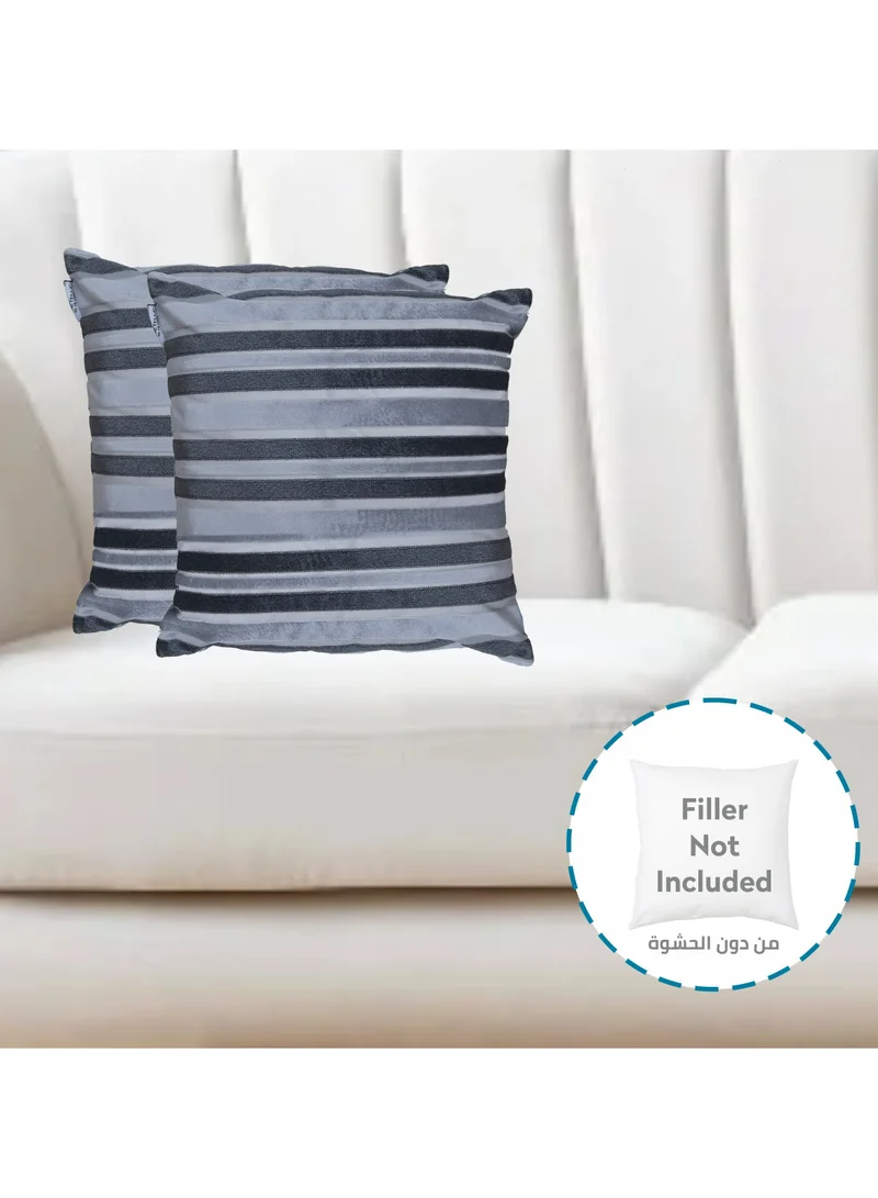 Donetella Cushion Cover,45X45 Cm (18X18 inch) 2-Pcs Decorative Throw Pillowcases Without Filler With Beautiful Abstract Art For Sofa Bed Living Room And Couch, River Bed