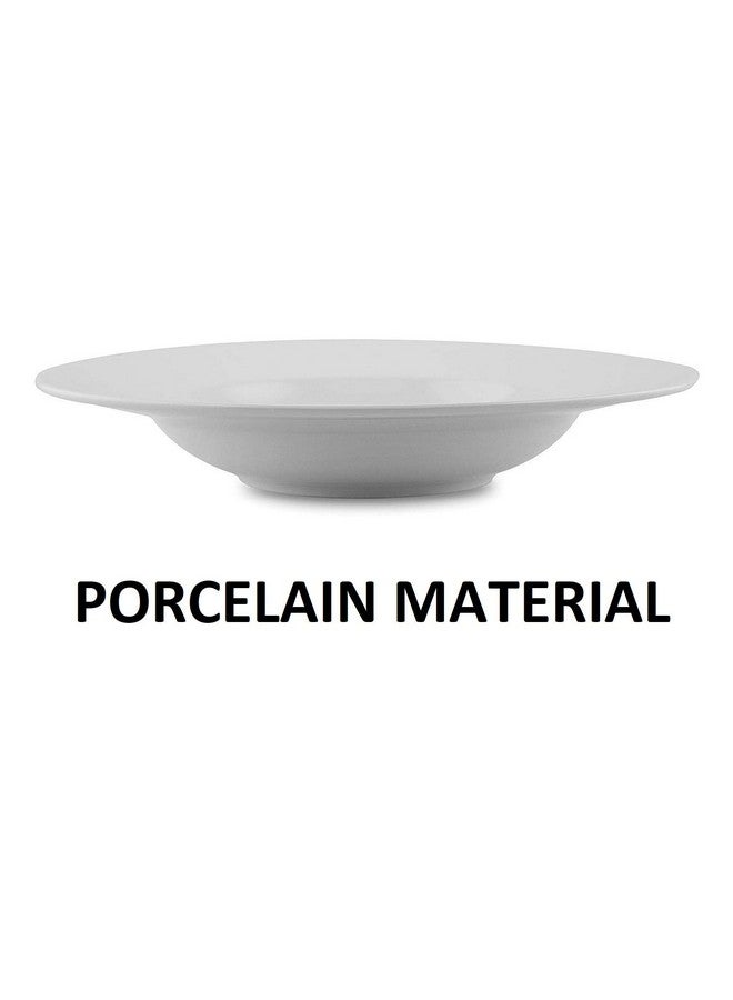 Saaikee Pasta Plate/Soup Plate/Maggi Plate Tableware (22 cm, 2 Plates) White Opalware Tempered - Image 4