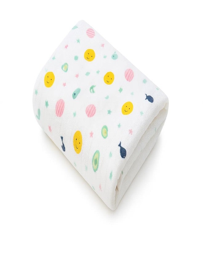 Velbk 100% Cotton Muslin Swaddle for Newborn Baby | 100 x 100 CM | Multipurpose Baby Blanket, Bath Towel, Swaddle & Wash Cloth | Soft & Breathable | 0-2 Years | Pack of 1/2 / 3 (Assorted Prints) (2) - Image 1
