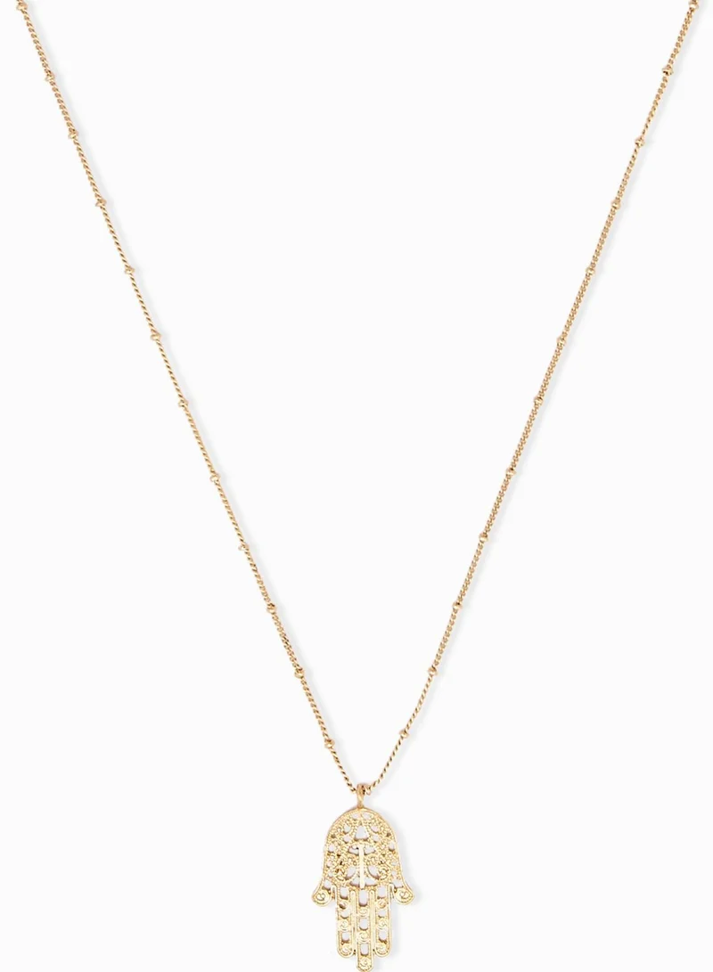 Ginger Hand Pendant Necklace
