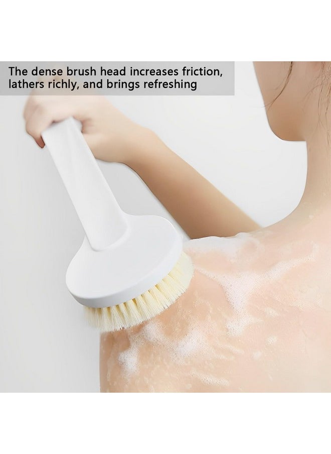 Generic ZEPZY Bath Body Brush with Soft Comfortable Bristles Long Handle Gentle Exfoliation Improve Skin's Health and Beauty Wet or Dry Brushing Back Scrubber for Shower Pack of 1 (WHITE)  - Image 4