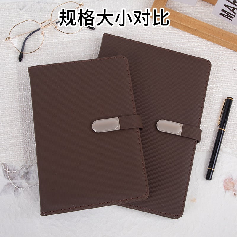 Notebook 2023 A5 Notepad Business Printable Logo Simple Ins Style Student Leather Work Plan This - Image 2