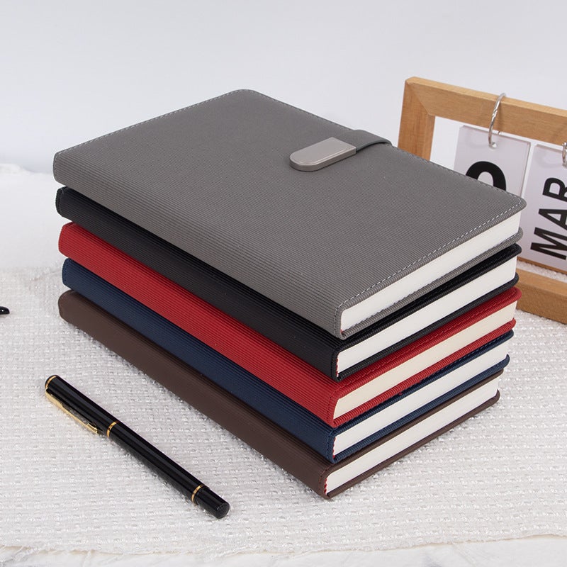 Notebook 2023 A5 Notepad Business Printable Logo Simple Ins Style Student Leather Work Plan This - Image 4
