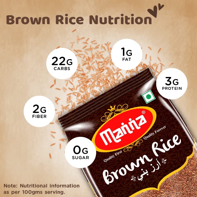 Manna Brown Rice 1kg (Unpolished) Naturally Low GI | High in Fibre | Helps Control Diabetes - Image 5