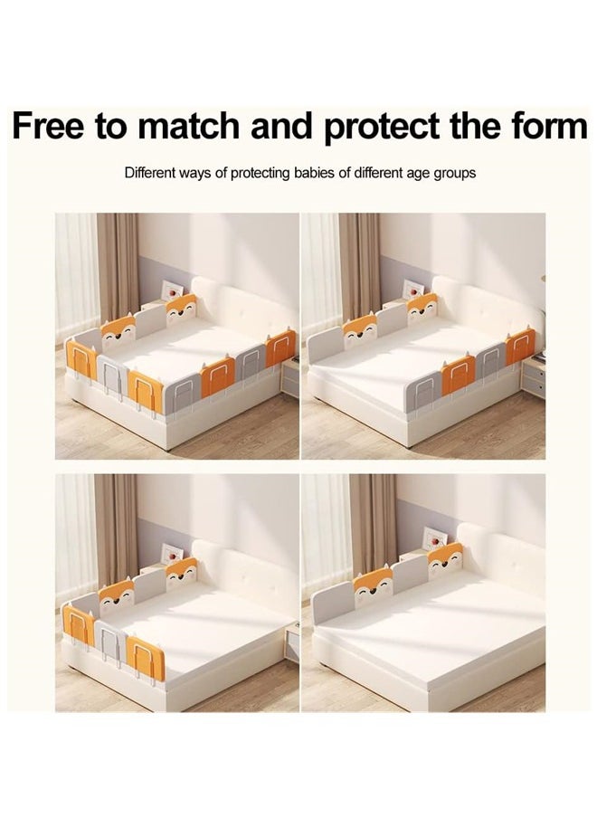 Beauenty - Ultrathick Baby Bed Rail Guard for Toddlers, Kids Safety Bed Fence Baby's Bedrail, Easy to Get in or Out of Bed with Mattress Support, Free Combination and Adjustable Height, 50cm, 1 Piece - Image 1