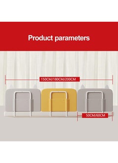 Beauenty Ultrathick Baby Bed Rail Guard for Toddlers, Kids Safety Bed Fence Baby's Bedrail, Easy to Get in or Out of Bed with Mattress Support, Free Combination and Adjustable Height, 50cm, 1 Piece  - Image 2