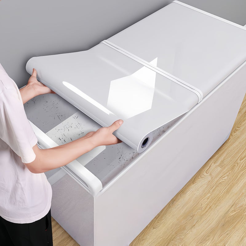 Brushed Silvery Refrigerator Freezer Air Conditioner Refurbishment Stickers Self Adhesive Vinyl Furniture Desktop Wall - Image 1
