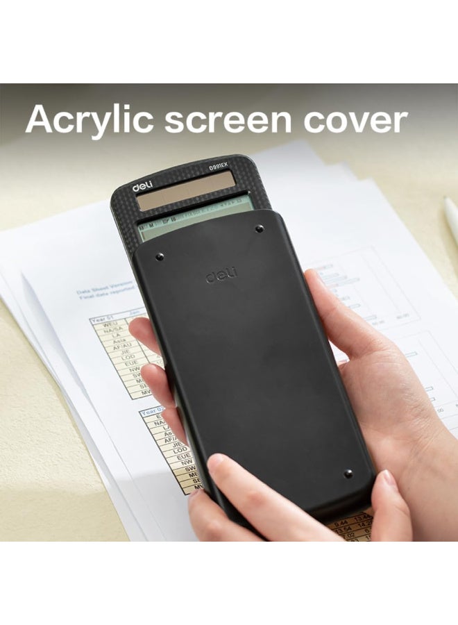 Deli ED991EX Scientific Calculator – 552 Functions, 10+2 Digits Display, Durable Plastic - Image 5