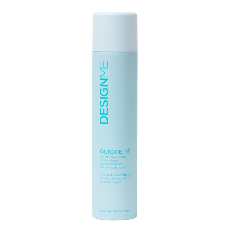 Design.Me QUICKIE.ME Dry Shampoo For Dark Tones | Instantly Refreshes, Absorbs Oils | Root-Lifting Formula with Rice Starch | Residue-Free Waterless Spray for Brown, Black, Dark & Red Hair - Image 1