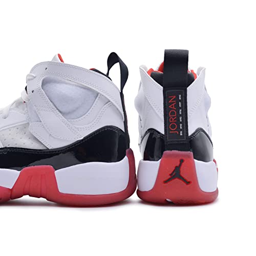 Jordan Jumpman Two Trey Men Basketball Sneakers Size 115 and 120 Color White Black and Gym Red us_Footwear_Size_System Adult Men Numeric Medium Numeric_12 - Image 3