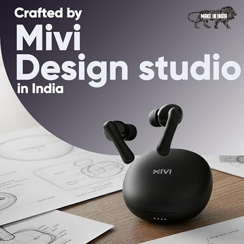 Mivi DuoPods Marathon Earbuds Wireless | Fast Charge | 70H Playtime | BT v5.3 | 13mm Drivers | Noise Cancellation | IPX4.0 TWS - Image 4