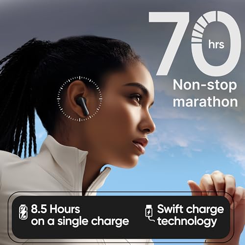 Mivi DuoPods Marathon Earbuds Wireless | Fast Charge | 70H Playtime | BT v5.3 | 13mm Drivers | Noise Cancellation | IPX4.0 TWS - Image 2
