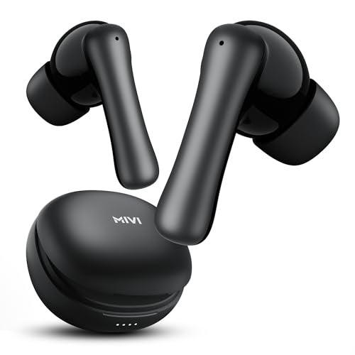 Mivi DuoPods Marathon Earbuds Wireless | Fast Charge | 70H Playtime | BT v5.3 | 13mm Drivers | Noise Cancellation | IPX4.0 TWS - Image 1