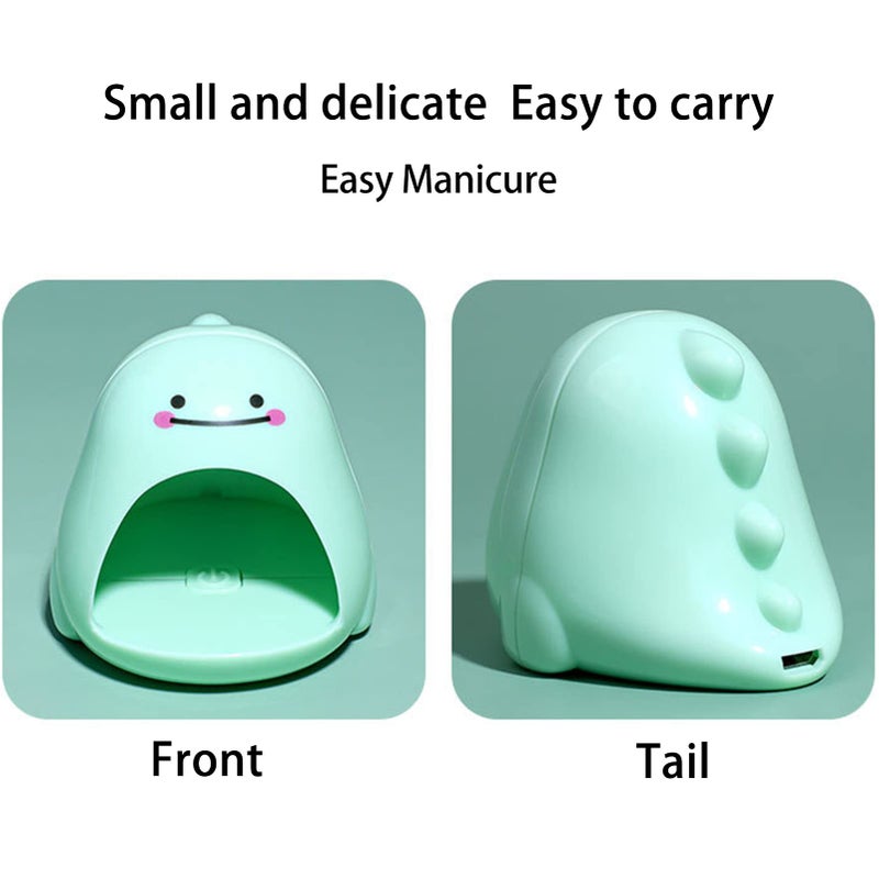 Mini Portable LED Nail Polish Curing Lamp Fast Curing USB Green 4pcs Lamp Chips Nail Art Tool - Image 4