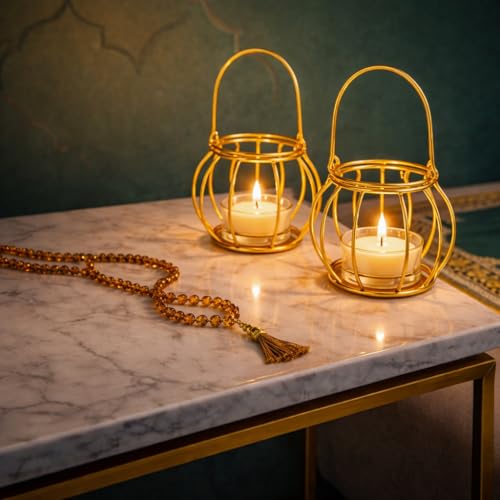 CentraLit Hanging Diya for Diwali Decoration | Glass Tea Light Candle Holder | Home Decor Accent for Festivals | Return Gift for Housewarming | Christmas Decorative Piece - Diwali & Gifting - Image 3