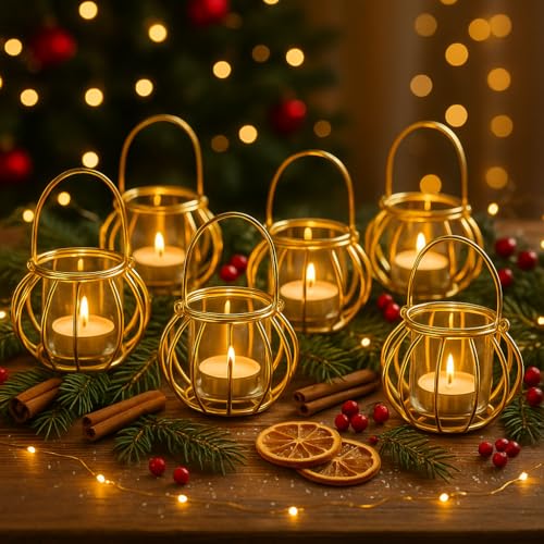 CentraLit Hanging Diya for Diwali Decoration | Glass Tea Light Candle Holder | Home Decor Accent for Festivals | Return Gift for Housewarming | Christmas Decorative Piece - Diwali & Gifting - Image 4