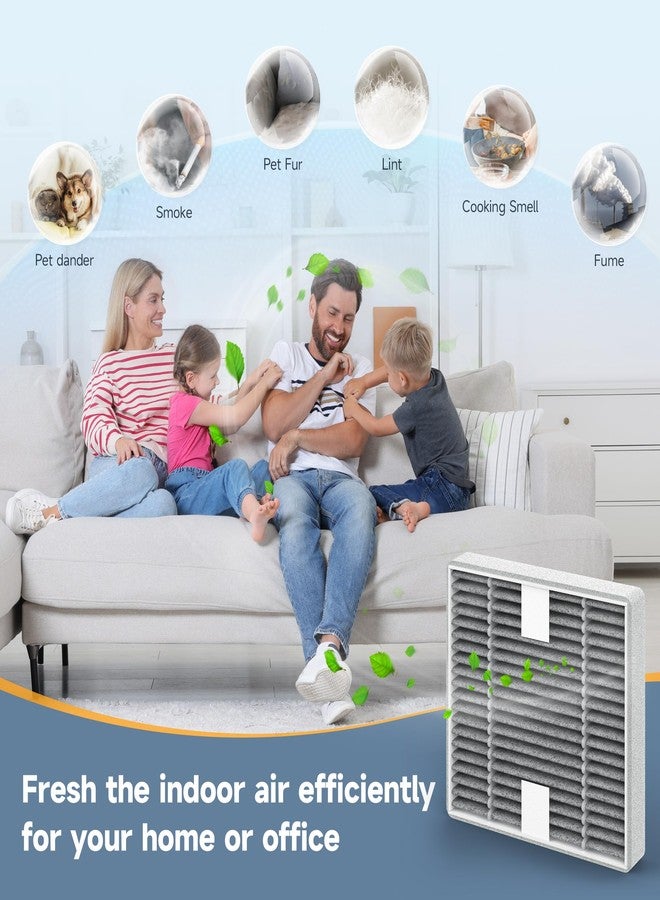 XBWW 10 عبوات من فلتر FRF105 البديل، متوافق مع جهاز تنقية الهواء Febreze OdorGrab FHT150W، فلتر كربون نشط مختلط - Image 3