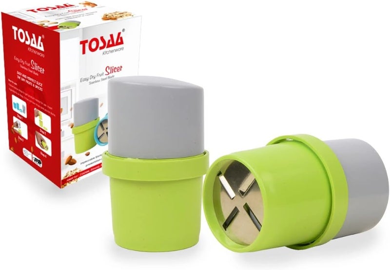 Tosaa Dry Fruit Cutter, Slicer, Grinder, Chocolate Cutter and Butter Slicer with 3 in 1 Blade Almonds, Cashews- Color May Vary (Pack of 1, Abs/Unbreakable) - Image 1