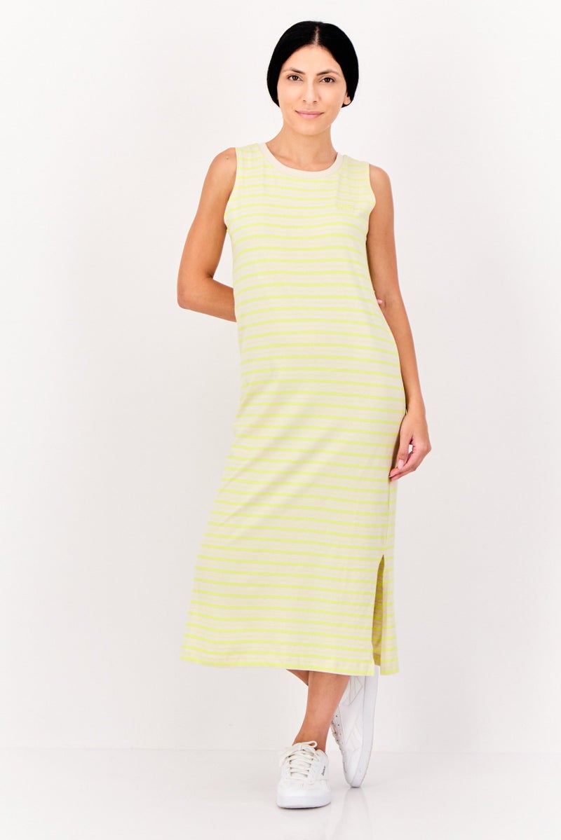 VANS Women Stripe Midi Dress, Multicolor - Image 1