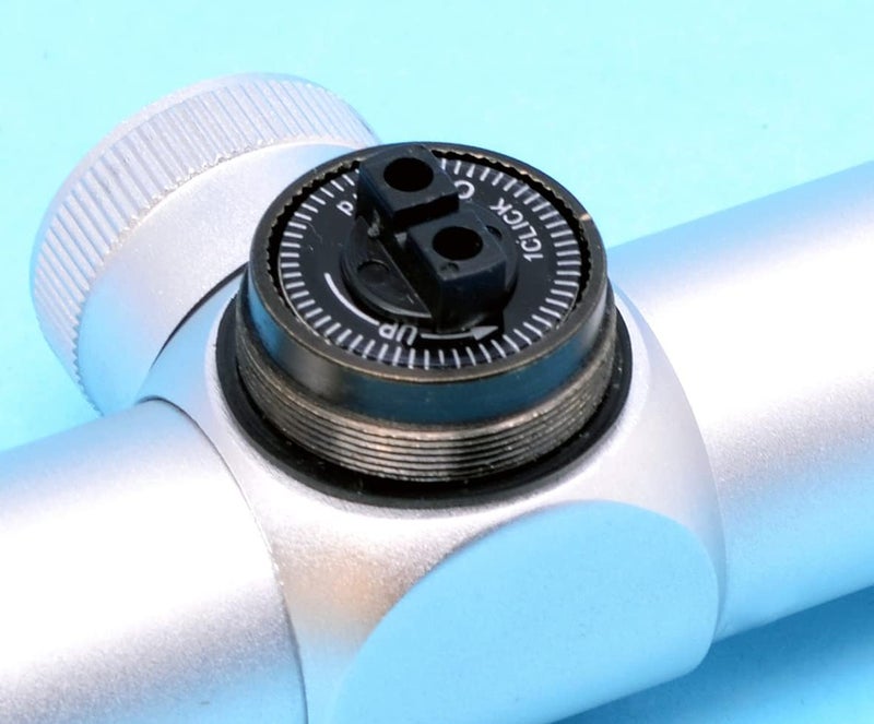 Hammers Long Eye Relief Pistol Scout Scope 2-7X32 Silver Chrome with Weaver Rings - Image 3