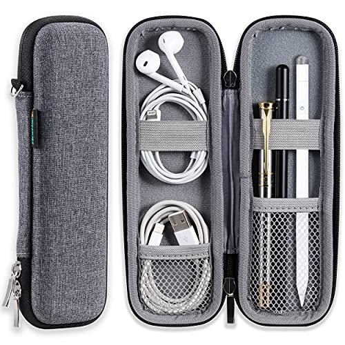 iDream365 Small Pencil Case Holder for Pencils,Hard Pen Case for Executive Fountain Pens,Ballpoint Pens-Grey - Image 1