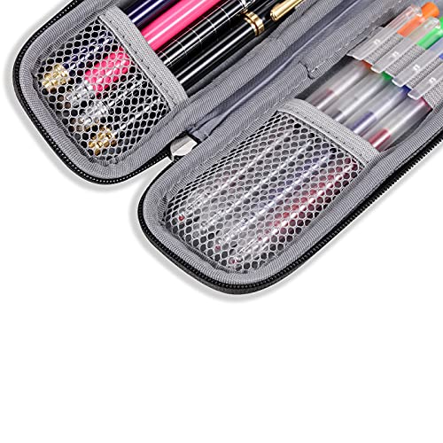 iDream365 Small Pencil Case Holder for Pencils,Hard Pen Case for Executive Fountain Pens,Ballpoint Pens-Grey - Image 3
