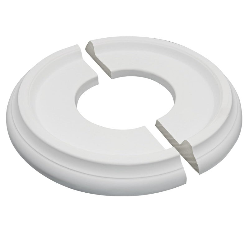 Zorfeter Split Molded Ceiling Medallion 10"OD x 4"ID, White Ceiling Fan Cover Plate Light Fixtures Trim - Image 2