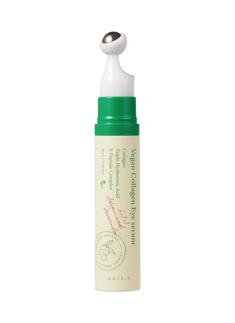 AXIS-Y AXIS-Y Vegan Collagen Eye Serum with Triple Hyaluronic Acid & 5-Peptide Complex | Anti-Aging, Fine Line Reduction, Brightening | Vegan & Cruelty-Free Korean Skin Care | 10ml / 0.33 fl. oz.  - Image 1