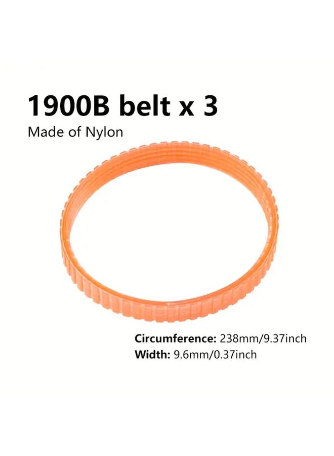 3Pcs Handheld Woodworking Planer Belt Set F20 PU Material Durable Ergonomic Design - Image 5