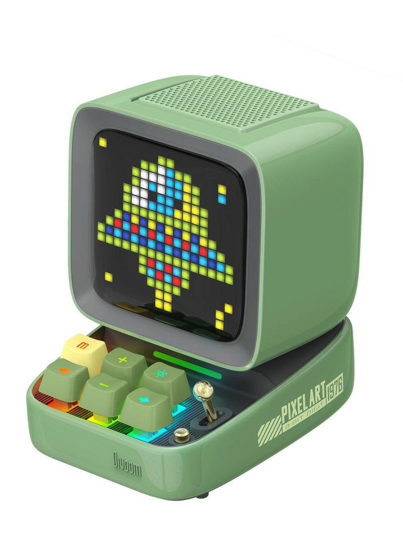 Divoom Ditoo Pro Bluetooth Mini Speaker App controlled Front Screen Green  - Image 2