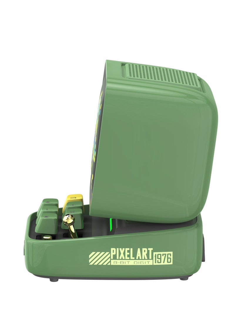 Divoom Ditoo Pro Bluetooth Mini Speaker App controlled Front Screen Green  - Image 4