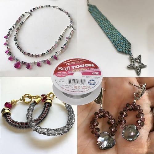 Soft Flex 21 Strand Stringing Wire - Flexible Braided - Fine 0.14 Diameter - Jewelry Making Bead Wire - Satin Silver - Image 2