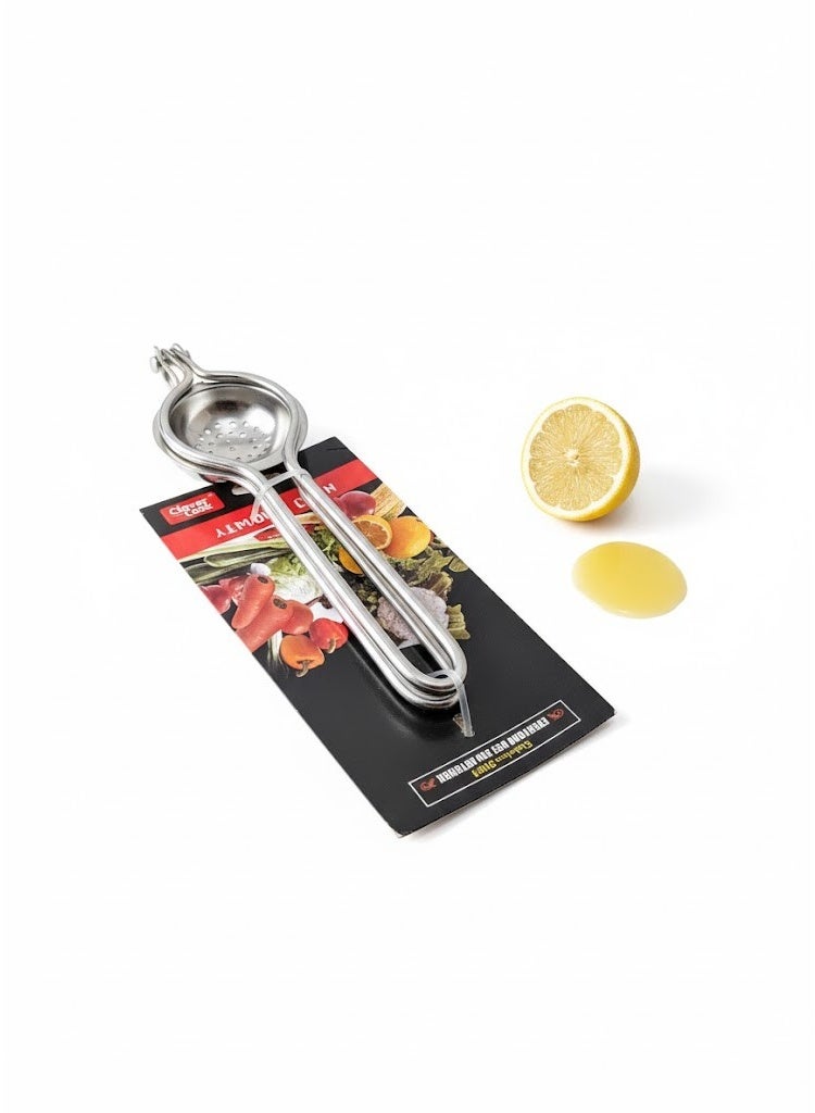 عصارة ليمون وحمضيات يدوية من الستانلس ستيل - مقاومة للصدأ، أداة مطبخ لعصر الليمون للسلطات والأسماك - Image 1