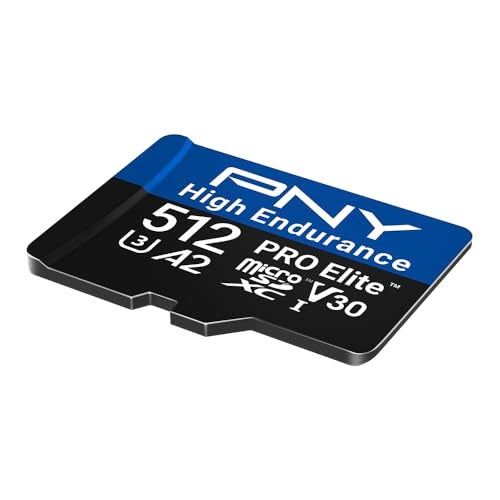 PNY 512GB PRO Elite™ High Endurance C10 U3 V30 A2 microSDXC – Up to 137.6K Continuous Recording Hours, Up to 100/90MB/s Read/Write, 4K UHD, Full HD, UHS-I, Surveillance, Home Security, Dash Cam - Image 3