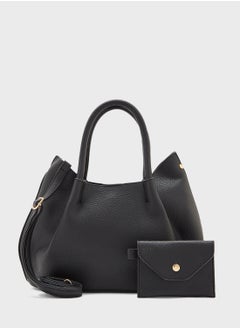 2 In 1 Slouchy Tote Bag With Wallet