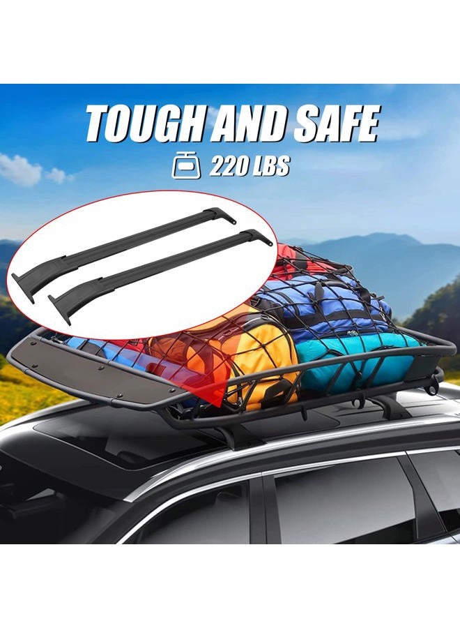 TEMSONE Max Loading 220LB Heavy Duty Aluminum Roof Rack Cross Bar Compatible with 2015-2020 GMC Yukon & Yukon XL, Chevrolet Suburban & Tahoe, Cadillac Escalade & Escalade ESV Heavy Duty Roof Rails Crossbar - Image 3