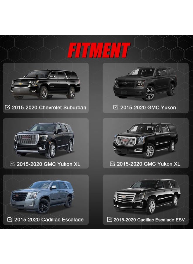 TEMSONE Max Loading 220LB Heavy Duty Aluminum Roof Rack Cross Bar Compatible with 2015-2020 GMC Yukon & Yukon XL, Chevrolet Suburban & Tahoe, Cadillac Escalade & Escalade ESV Heavy Duty Roof Rails Crossbar - Image 2