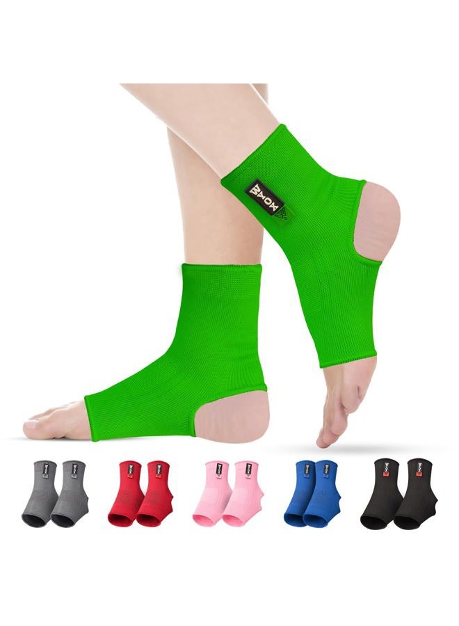 WYOX Ankle Compression Sleeve Support Brace for Men & Women, Running, Gym, Basketball, Cycling, Martial Arts, Kickboxing & Sports Stabilizer Compression Ankle Socks for Training & Recovery - Image 1
