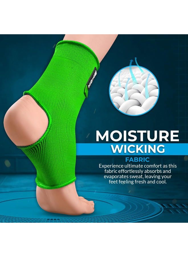 WYOX Ankle Compression Sleeve Support Brace for Men & Women, Running, Gym, Basketball, Cycling, Martial Arts, Kickboxing & Sports Stabilizer Compression Ankle Socks for Training & Recovery - Image 5