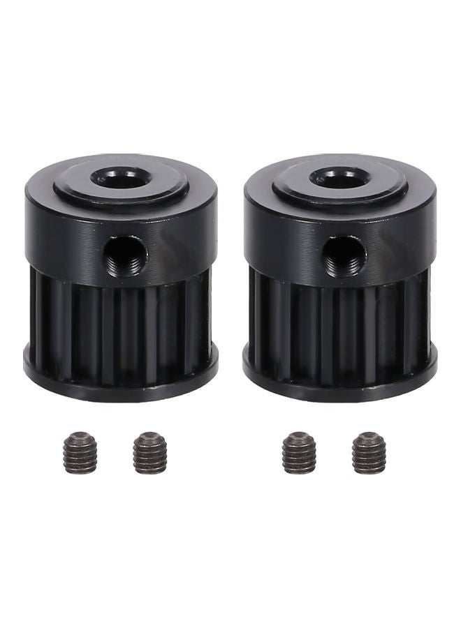 NIBEMINENT 2-Piece Belt Drive Transmission Gear For 540 550 Motor 1:10 RC Car  - Image 4