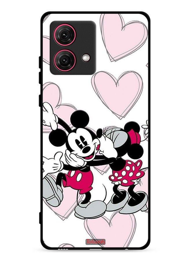 Tolwak Motorola Moto G84 5G Protective Case Cover Mickey Mouse Hug - Image 1