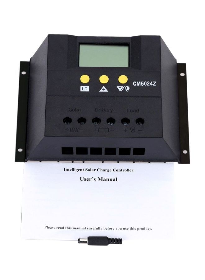 NIBEMINENT LCD Solar Charge Controller Black 21x9x15centimeter - Image 2