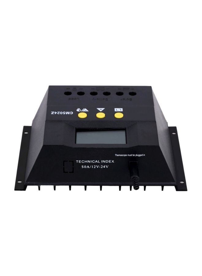 NIBEMINENT LCD Solar Charge Controller Black 21x9x15centimeter - Image 4
