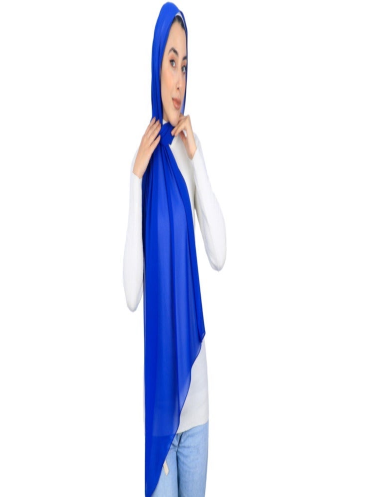 Premium Soft Royal Chiffon Hijab - Elegant Drape & Full Coverage - Multi Colors - Image 4