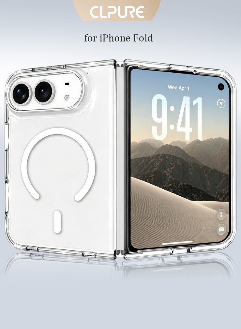 كلبور جراب iPhone Duo: شفاف، مقاوم للاصفرار، متوافق مع تقنية MagSafe (مغناطيسي)، يوفر حماية ضد السقوط؛ جراب مغناطيسي متين ونحيف لهاتف iPhone Duo. - Image 1