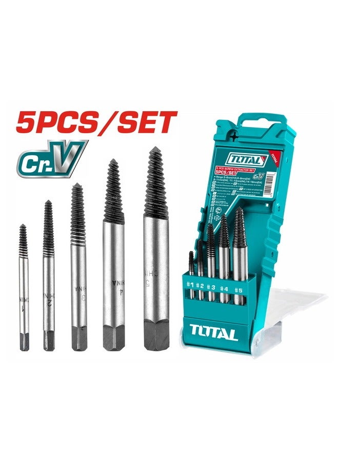 TOTAL 5PCS SCREW EXTACTOR SET - Image 1