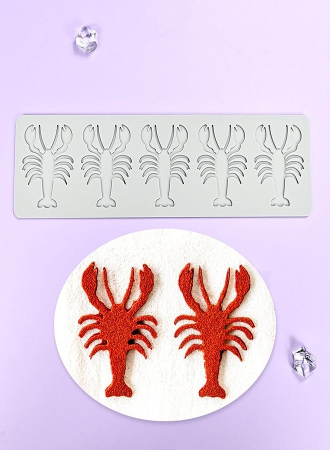 mostsom Sugarcraft Lace Mold Cake Border Decoration Lace Mat for Fondant Wedding Cake Decorating Baking Cake Decorating Crayfish Tools (E_ Crayfish) - Image 3