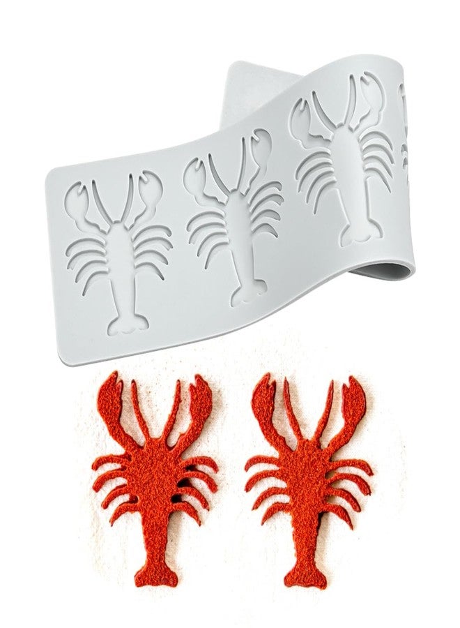 mostsom Sugarcraft Lace Mold Cake Border Decoration Lace Mat for Fondant Wedding Cake Decorating Baking Cake Decorating Crayfish Tools (E_ Crayfish) - Image 1