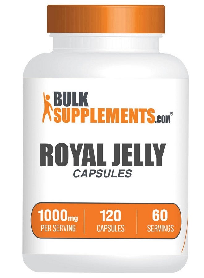 BulkSupplements كبسولات جيلي ملكي من BulkSupplements.com - مكمل جيلي ملكي، مكمل غذائي - خالي من الغلوتين، 2 كبسولة لكل حصة، 120 عدد (عبوة من 1) - Image 1