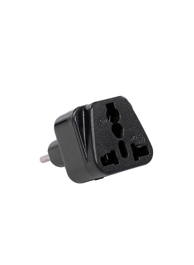 High Quality Swiss Embedded Conversion Plug 5-hole Adaptor Plug Swiss Plug to Universal Socket Travel Plug Adapter Black